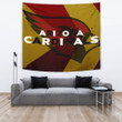American Football Team Tapestry - Arizona Cardinals Yellow Red Shadow Tapestry Home Decor