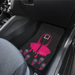 Squid Game Car Floor Mats - Funny Chibi Squid Workers Round Square Triangle Car Mats