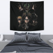 Attack On Titan Anime Tapestry - Evil Eren Titan Vs Human Battle Black Tapestry Home Decor