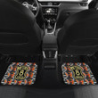 Fire Force Anime Car Floor Mats Shinra Kusakabe Silhouette Evil Smile In Fire Patterns Car Mats