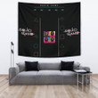 Squid Game Movie Tapestry Squid Worker With Black Masked Man Boss Colorful Symbols Tapestry Home Decor