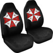 Resident Evil Game Car Seat Covers - Umbrella Corporation Symbol With Text Lock Down Seat Covers