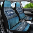 American Football Team Car Seat Covers - Seattle Seahawks On Blue Ocean Seat Covers