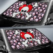 Skull Car Sunshade - Love In Your Bones Funny Skull Emotions Patterns Valentine Sun Shade NT112402