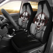 Skull Car Seat Covers - Horror Pirate Skull Wear Headphone Black White Seat Covers