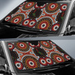 Abstract Snake Car Sun Shade Aboriginal Australia Car Accessories Custom For Fans AA22082303
