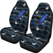 Abstract Lizard Car Seat Covers Aboriginal Australia Car Accessories Custom For Fans AA22082304