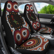 Abstract Snake Car Seat Covers Aboriginal Australia Car Accessories Custom For Fans AA22082303