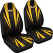 GMC Yellow Logo Car Seat Covers Metal Abstract Car Accessories Ph220913-013