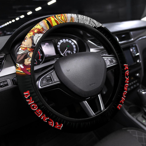 Agatsuma Zenitsu Demon Slayer Steering Wheel Cover Anime Car Accessories Custom For Fans AA22071902