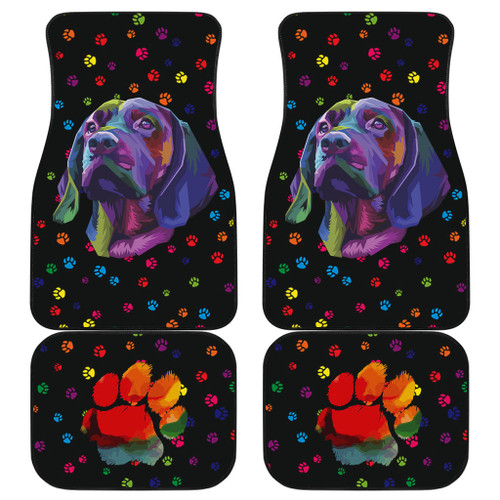 Corloful Dog Painting Car Floor Mats Pet Animal Car Accessories Custom For Fans AA22091904