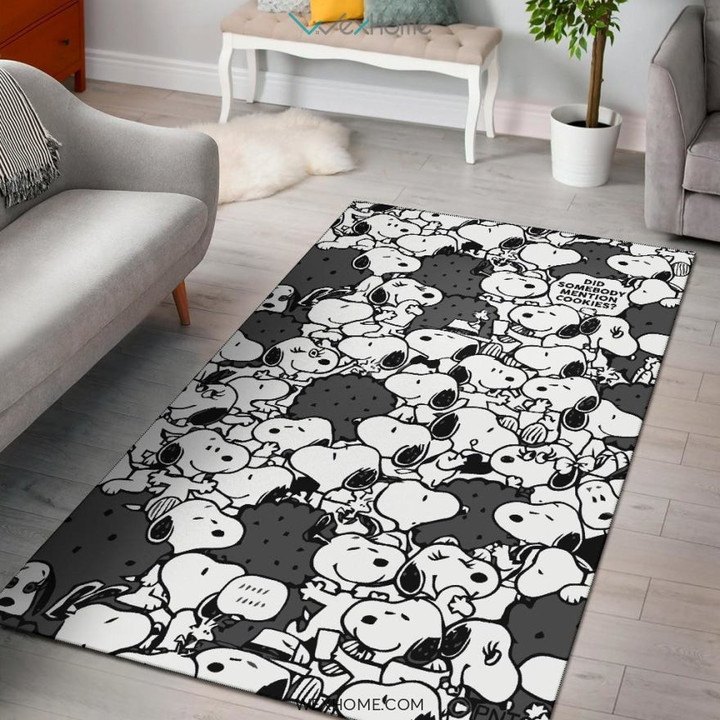Black & White Snoopy - Rug