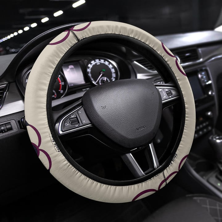 Squid Game Movie Steering Wheel Cover Minimal Squid Worker Round Triangle Square Symbol Steering Wheel Cover