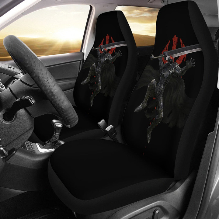 Berserk Anime Car Seat Covers - Guts Full Armor Armadura Sword Fighting Seat Covers