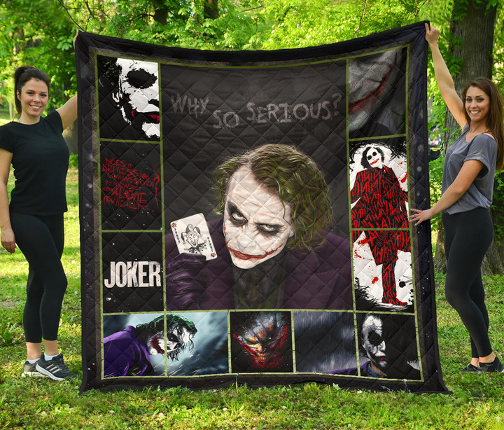 Joker Quote Premium Quilt Blanket Movie Home Decor Custom For Fans NT030202