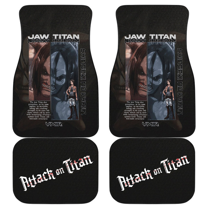 Ymir Jaw Titan Attack On Titan Car Floor Mats Anime Car Accessories Custom For Fans AA22062302