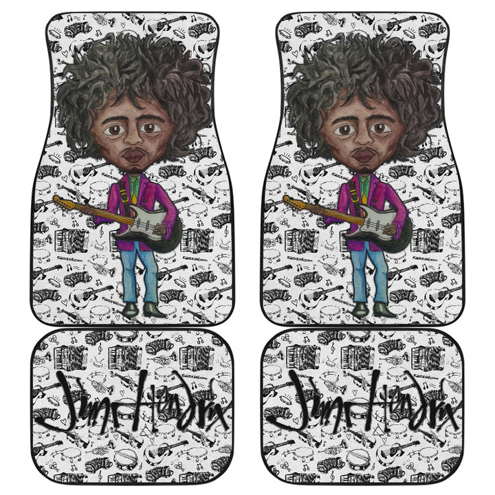 Jimi Hendrix Car Floor Mats Singer Car Accessories Custom For Fans AT22062202