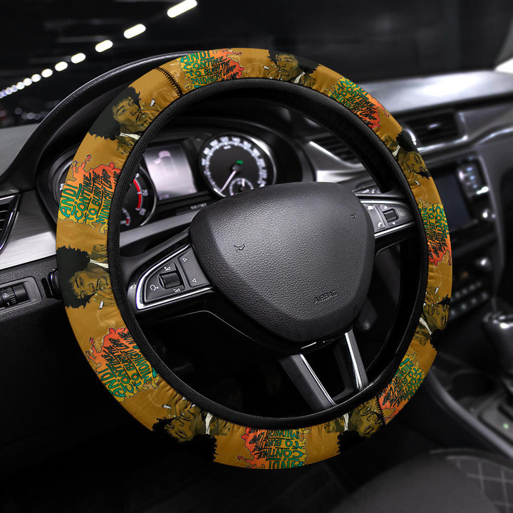 Jimi Hendrix Steering Wheel Cover Singer Car Accessories Custom For Fans AT22062201