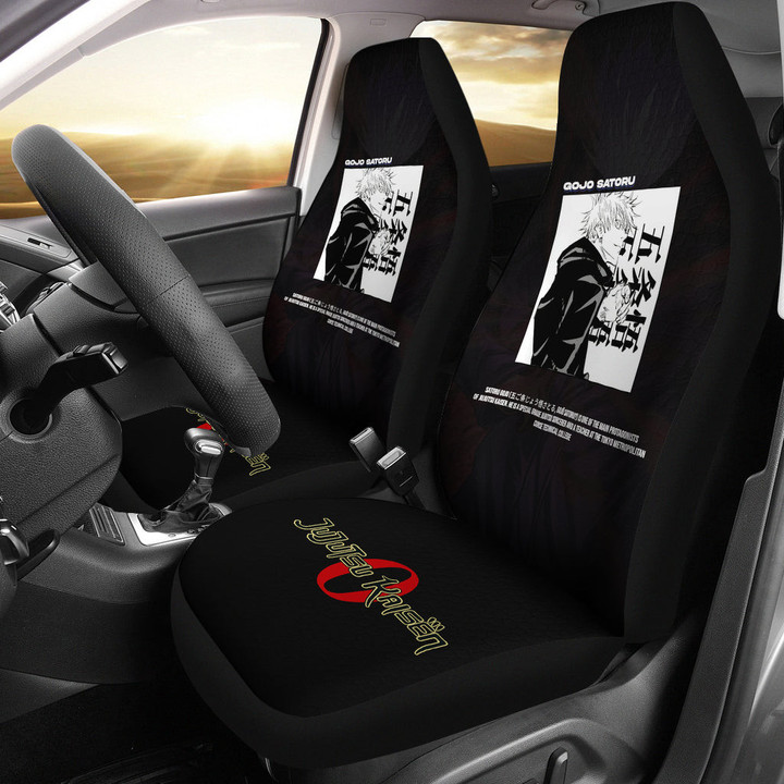 Gojo Satoru Jujutsu Kaisen Car Seat Covers Anime Car Accessories Custom For Fans AA22070501