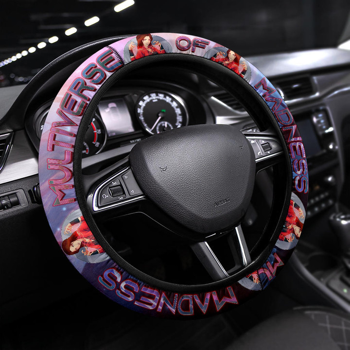 Scarlet Witch Multiverse In Madness Steering Wheel Cover Movie Car Accessories Custom For Fans AT22072902