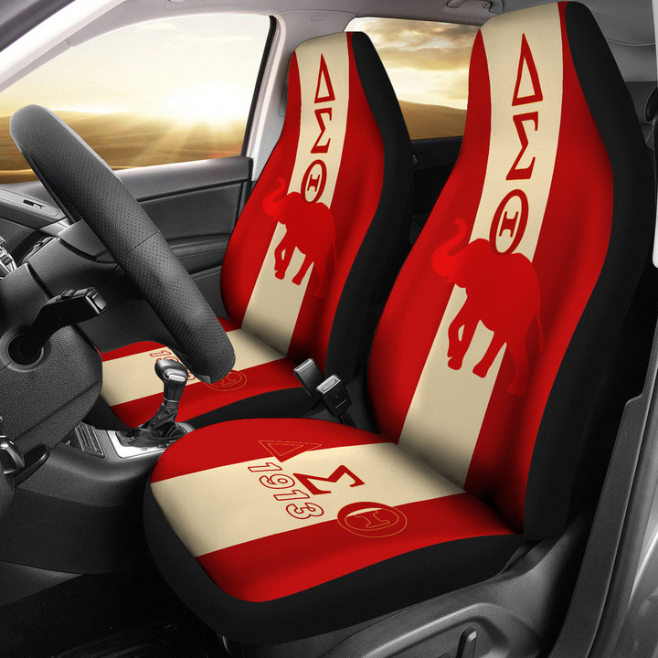 Delta Sigma Theta Car Seat Covers Sorority Car Accessories Custom For Fans AT22080903