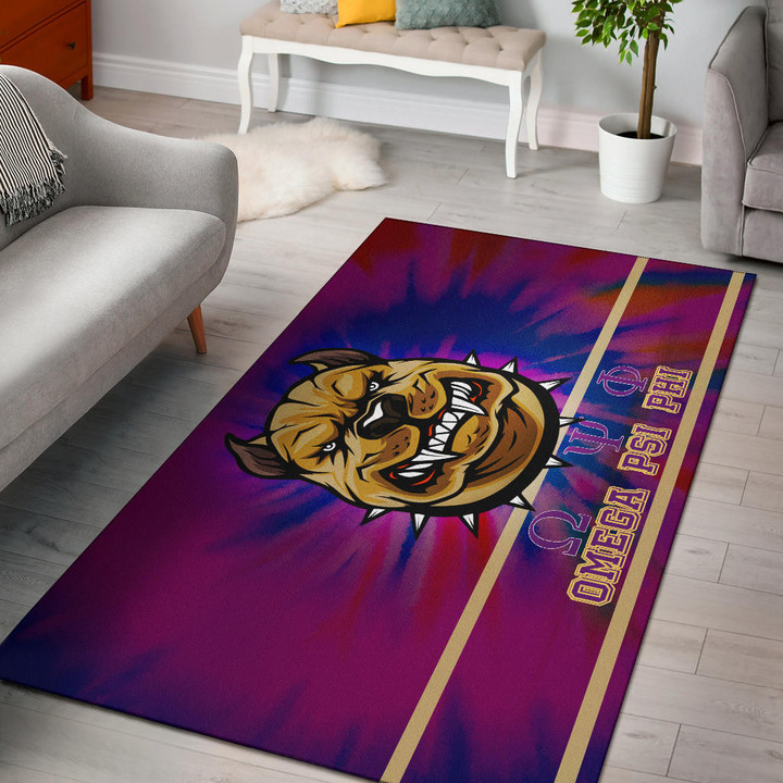 Omega Psi Phi Area Rug Fraternity Home Decor Custom For Fans AT22081203