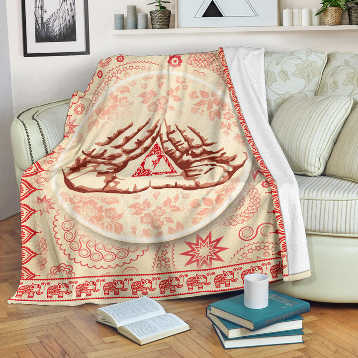 Delta Sigma Theta Fleece Blanket Sorority Home Decor Custom For Fans AT22081502