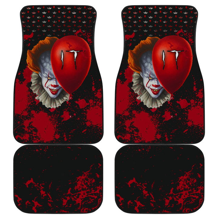 Pennywise IT Car Floor Mats Horror Movie Car Accessories Custom For Fans AA22082401
