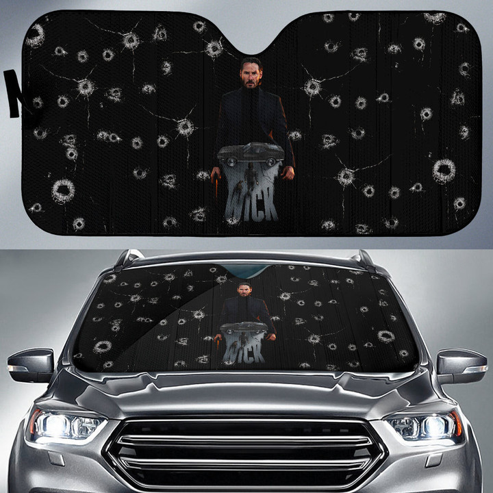 John Wick Car Sun Shade Movie Car Accessories Custom For Fans AA22082603