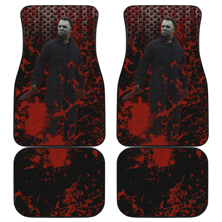 Michael Myers Car Floor Mats Horror Movie Car Accessories Custom For Fans AA22082403