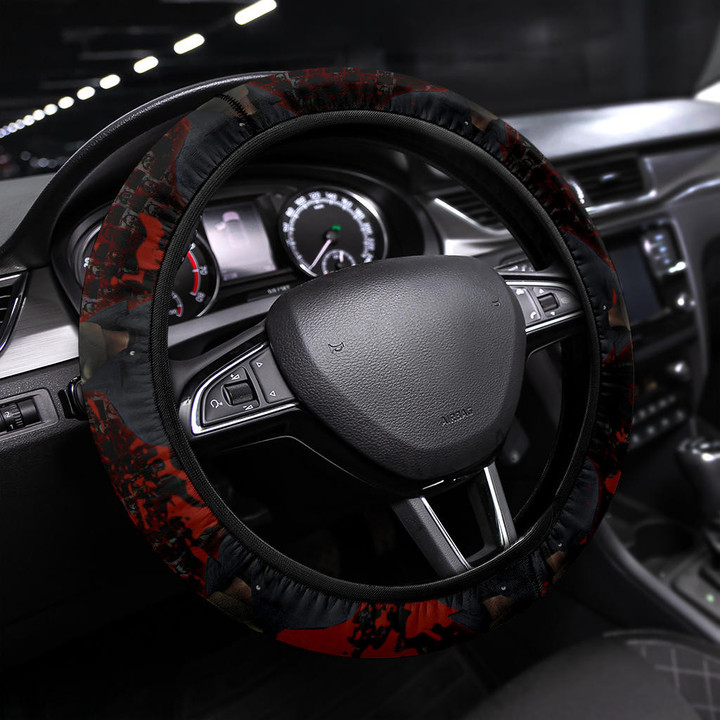 Michael Myers Steering Wheel Cover Horror Movie Car Accessories Custom For Fans AA22082404