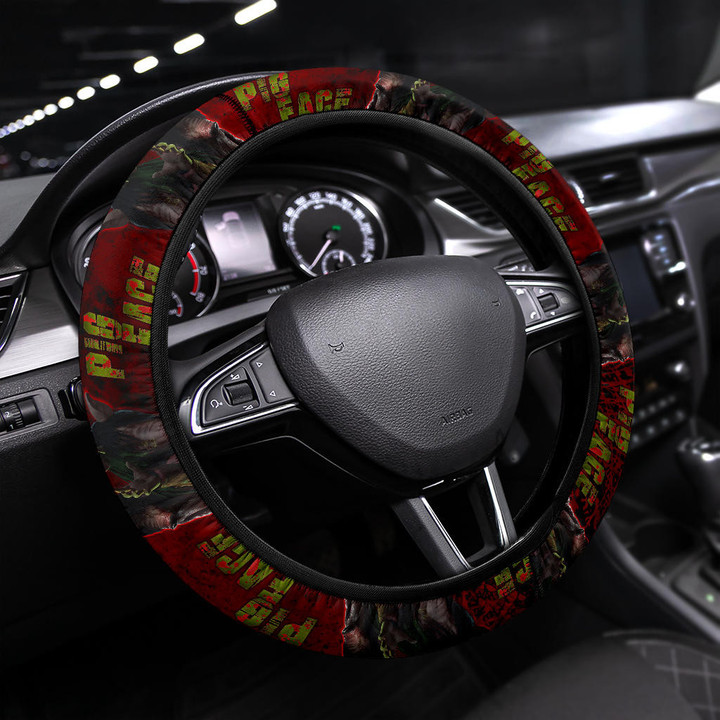 Leatherface Steering Wheel Cover Horror Movie Car Accessories Custom For Fans AT22082304