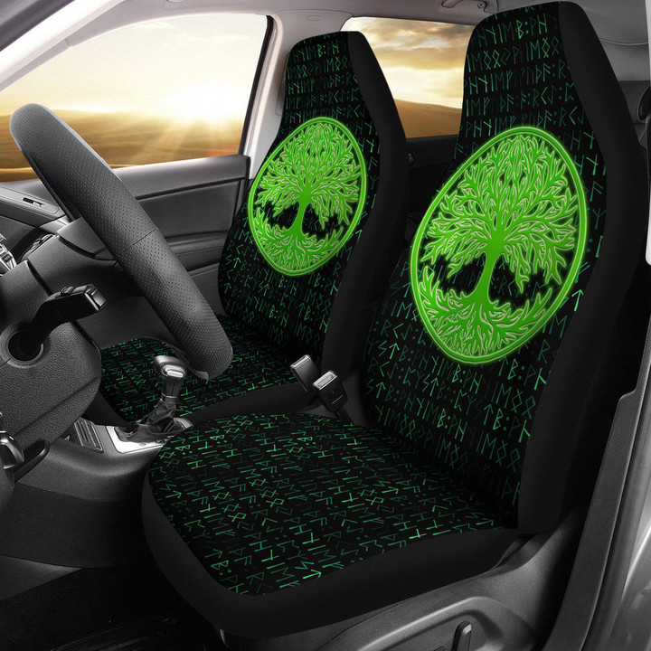 Abstract Viking Car Seat Covers Viking Car Accessories Custom For Fans AT22082504