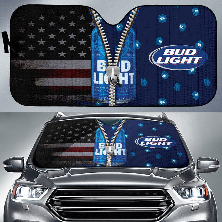 Bud Light Drinks Car Sun Shade Beer Car Accessories Custom For Fans AA22091602