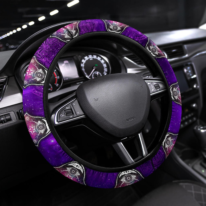 Yoga Mandala Steering Wheel Cover Hobby Car Accessories Custom For Fans AA22091201