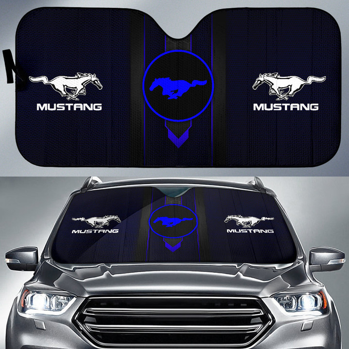 Blue Ford Mustang Car Sun Shade Car Accessories Custom For Fans AA22090803