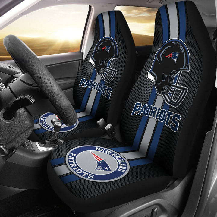 New England Patriots Car Seat Covers American Football Logo Helmet Car Accessories DRC220810-03