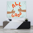 All Good Thumb Ups Paper Plane Patterns Tapestry Home Decor