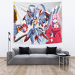 Darling In The Franxx Anime Tapestry | Darling Strelizia Fighting Mode And Zero Two Smiling Tapestry Home Decor