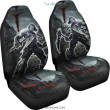 Horror Movie Car Seat Covers | Thanatos With Skull Face Scary Night Seat Covers