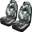 My Hero Academia Anime Car Seat Covers | MHA Izuku Green Lightning Mix Comic Manga Seat Covers