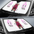 Squid Game Movie Car Sunshade Cool Round Squid Worker Sitting On The Chair Watching Sun Shade
