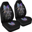 Attack On Titan Anime  Car Seat Covers - Colorful Wings Of Freedom Human Squad Fighting Seat Covers