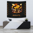 Naruto Anime Tapestry - Naruto Eight Trigram Seal With Kyuubi Nine Tails Tapestry Home Decor