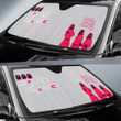 Squid Game Movie Car Sunshade Round Triangle Square Squid Worker Brothers Head Balloons Sun Shade