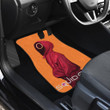Squid Game Movie Car Floor Mats Round Squid Worker Looking Back Shape Symbols Car Mats