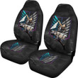 Attack On Titan Anime Car Seat Covers - Levi Ackerman Fighting Black Chains Wings Of Freedom Symbol Seat Covers