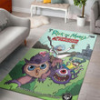 Rick & Morty Rectangle Rug | Rick And Morty Dungeons and Dragons Living Room Cartoon Floor Carpet