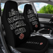 Naruto Anime Car Seat Covers - Akatsuki Anti Social Social Club Rogue Ninja Symbol Seat Covers NA101503