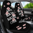 Naruto Anime Car Seat Covers - Akatsuki Members On Cloud Anti Social Social Club Seat Covers NA101505